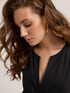 Maxi dress con balza in cotone image number 2