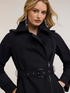 Gabardine trench coat with asymmetric closure image number 2
