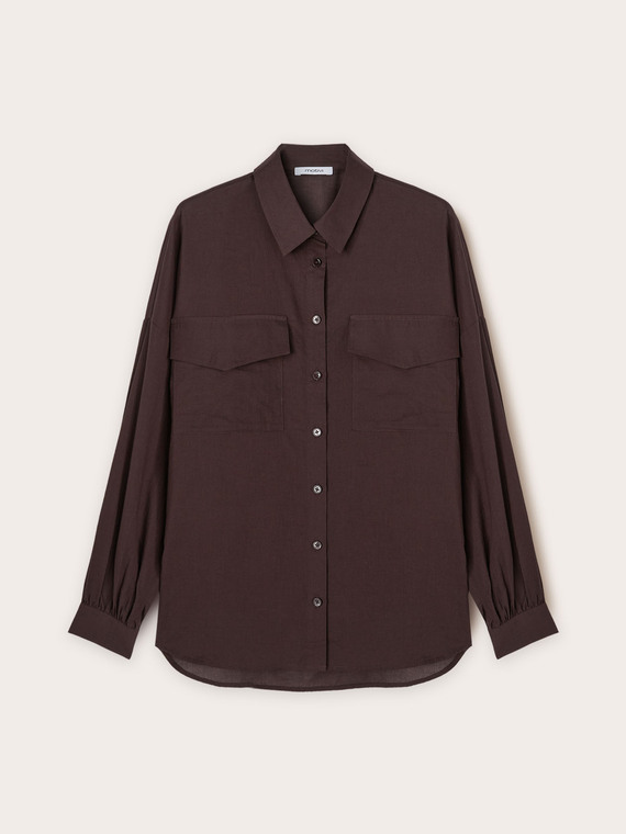 Camicia over con tasche
