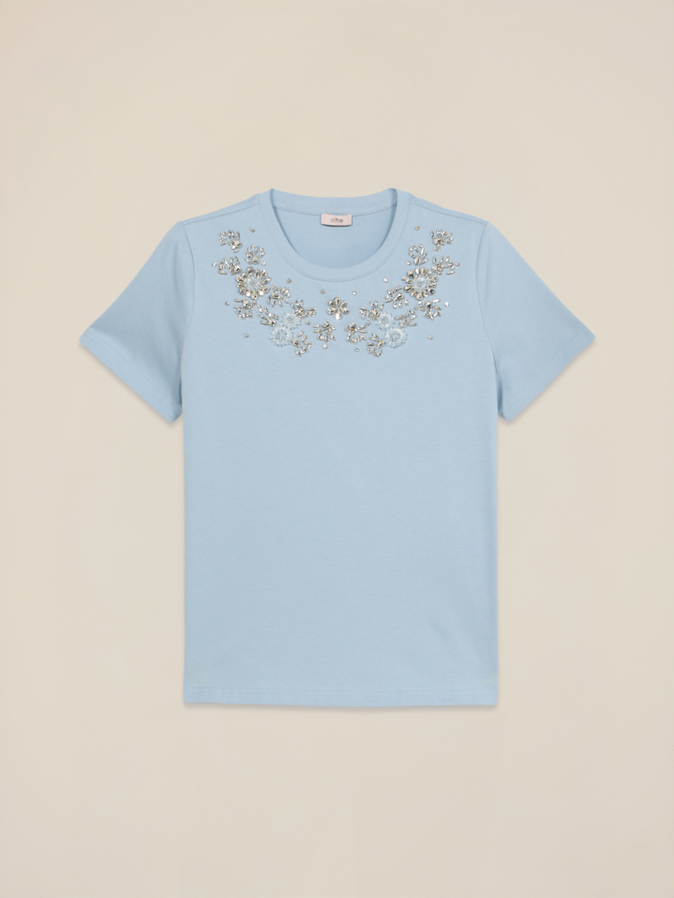 T-shirt con ricamo gioiello image number 4