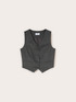 Gilet sartoriale con bottoni e fodera image number 4