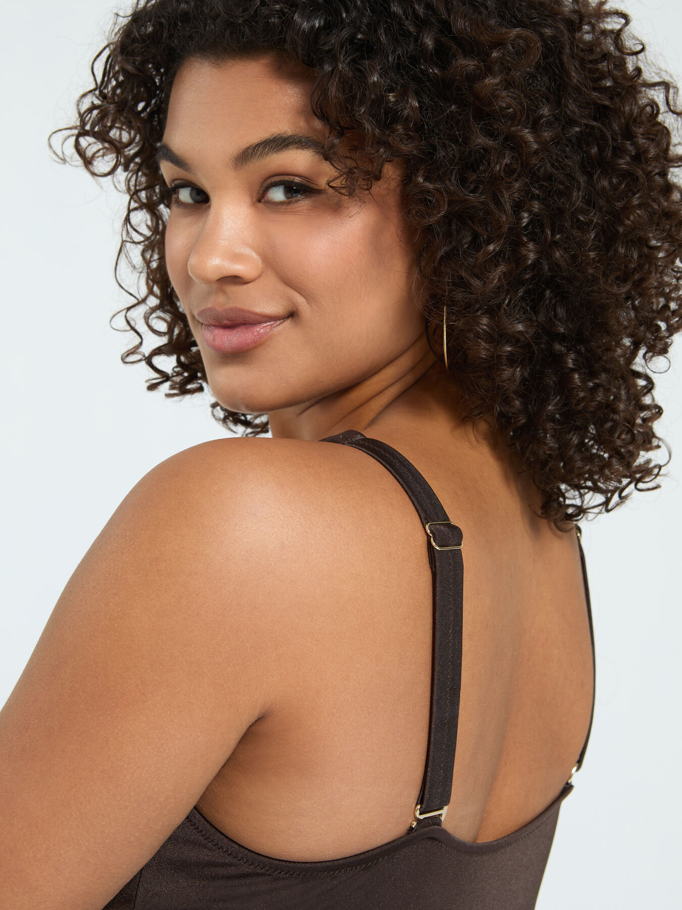 One-piece swimsuit with ruching on the side image number 6