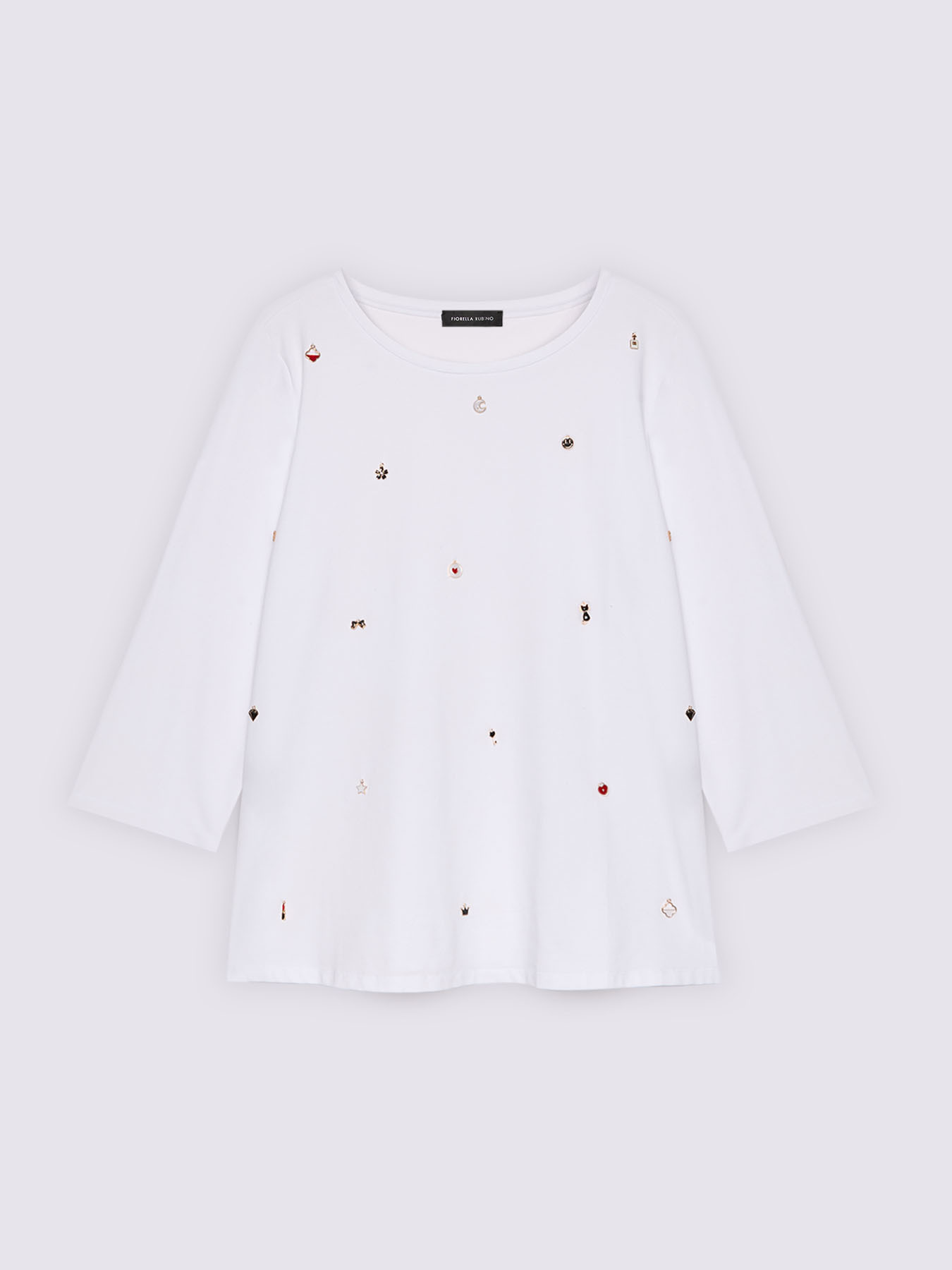 Cotton jersey t-shirt with charms image number 4