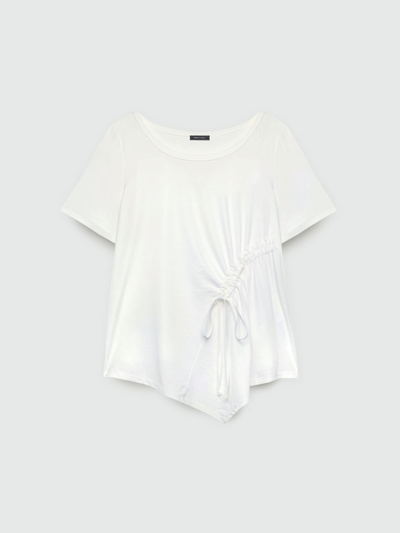 T-shirt con arricciatura