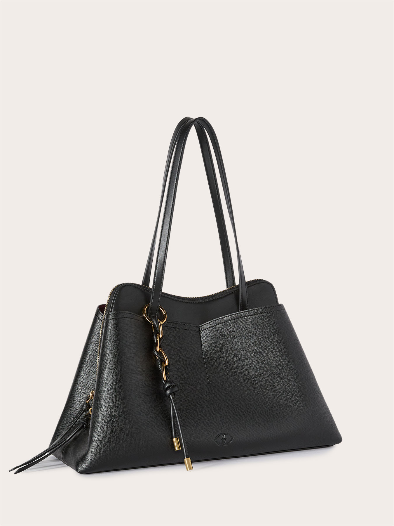 Coated fabric tote bag image number 3