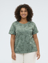T-Shirt aus Baumwolle mit Blumenstickereien image number 2