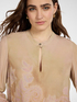 Long printed blouse image number 3