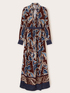 Robe longue en viscose à imprimé foulard image number 4