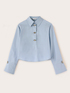 Oversized shirt with stones image number 4