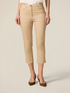 Cotton blend cropped trousers image number 3