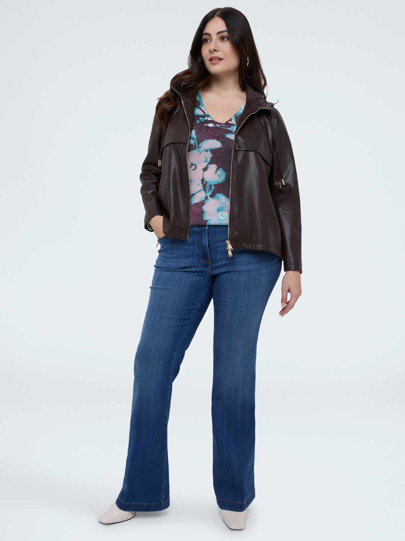 Maglia misto viscosa con stampa floreale image number 3