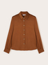 Satin shirt with eyelets image number 4