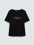 T-Shirt aus Baumwolle mit Crystal-Schriftzug image number 5