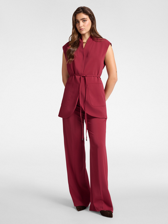 Men's trousers in flowing fabric