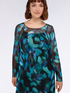 Long tulle dress with gradient print image number 2