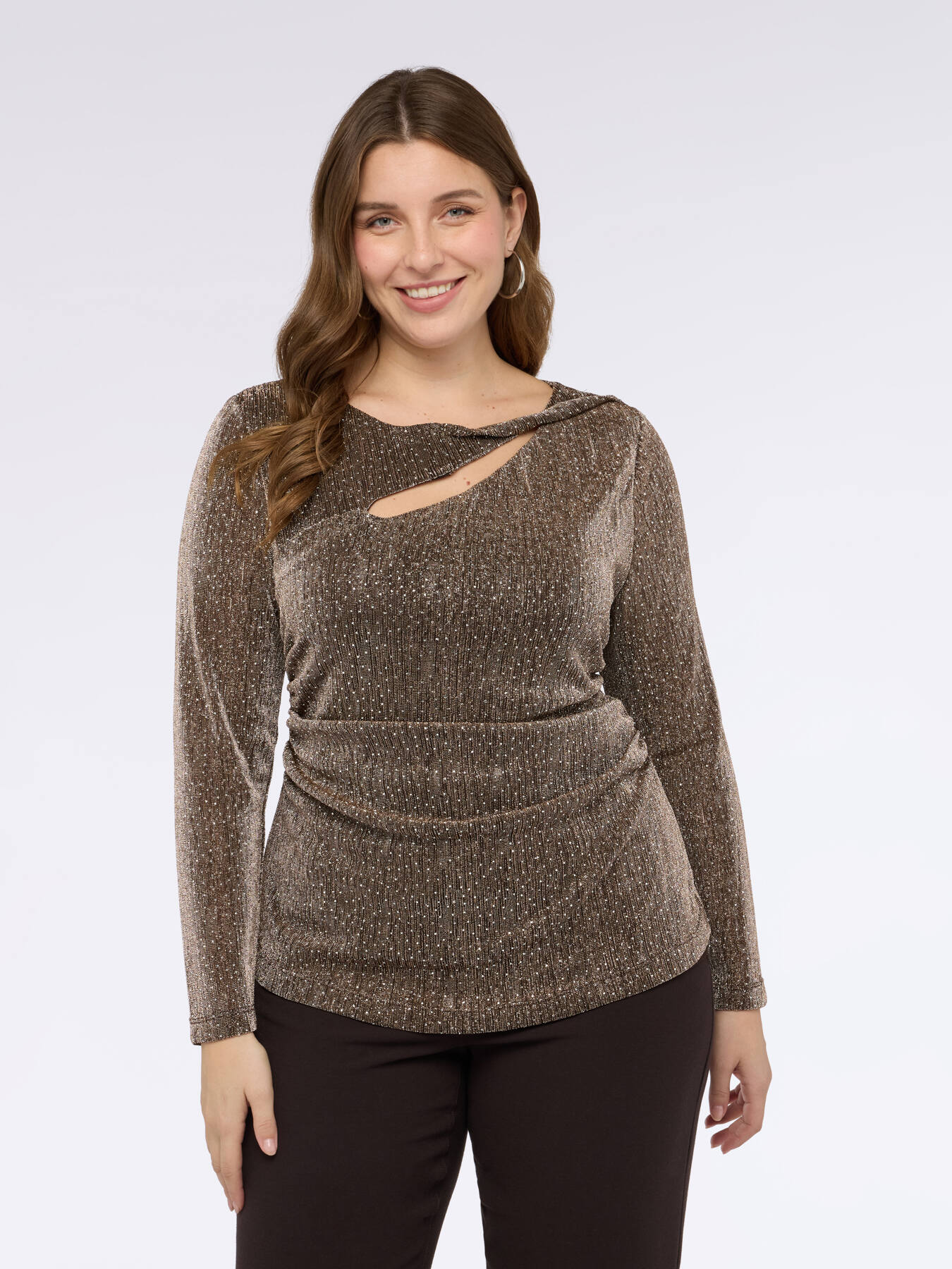 T-Shirt aus Jersey mit Strass image number 0