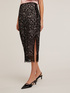 Gonna longuette in pizzo macramé image number 0
