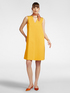 A-line dress with buttons on the shoulders image number 0