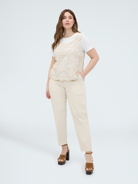 T-shirt avec top crochet