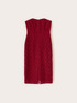 Rochie tip furou din dantelă macrameu image number 4