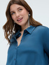 Stretch satin shirt image number 4