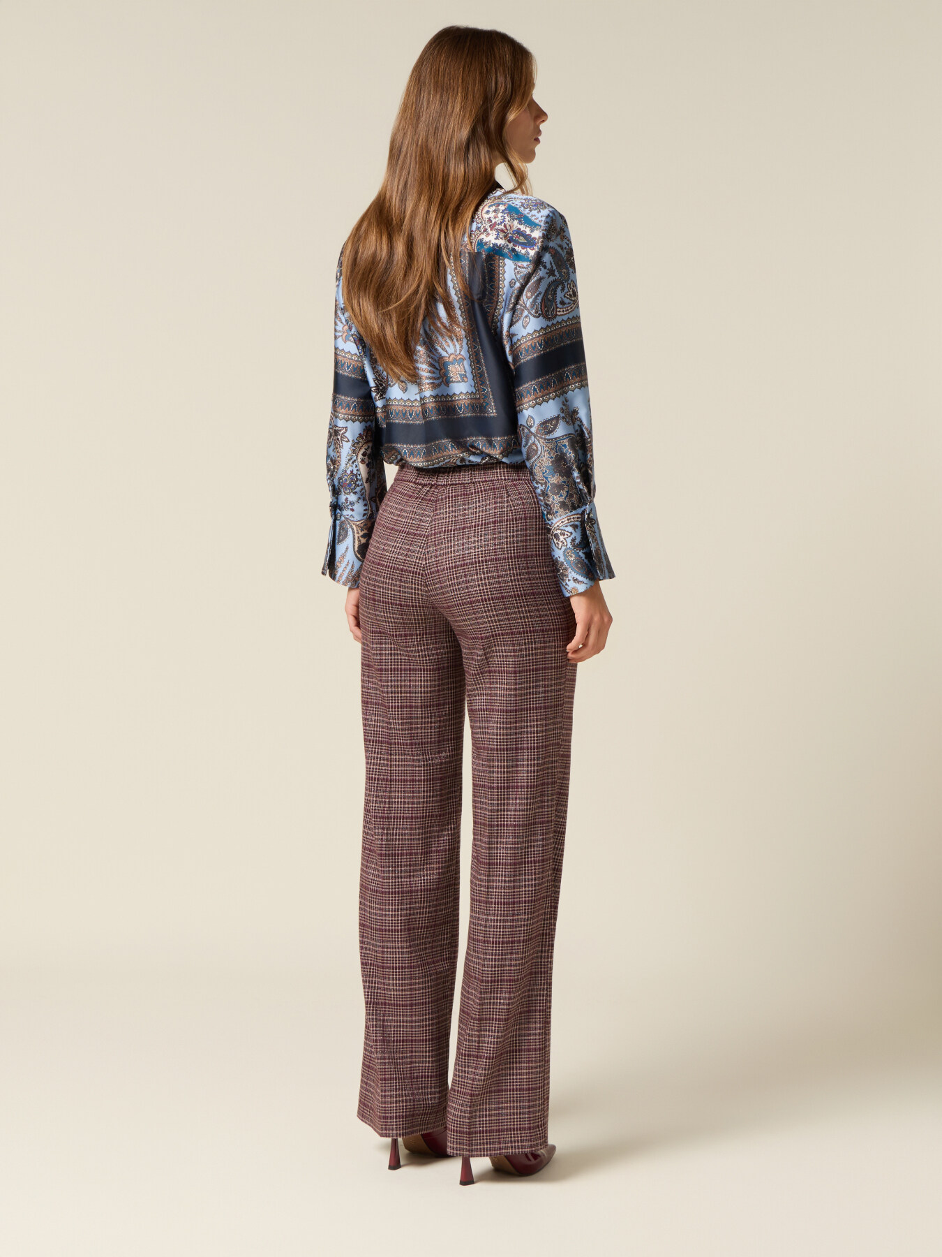 Pantalones de franela a cuadros image number 1