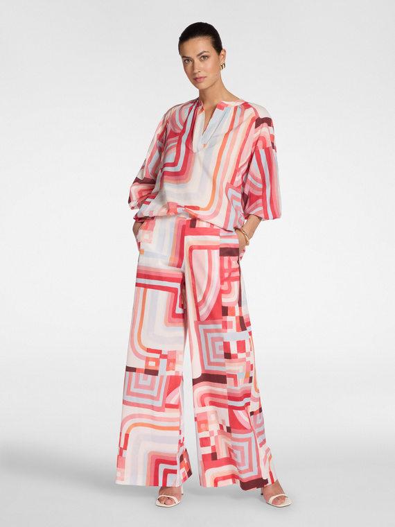 Bedruckte Palazzo-Hose