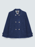 Trench corto in denim doppiopetto image number 4