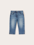 Capri jeans with slit image number 4