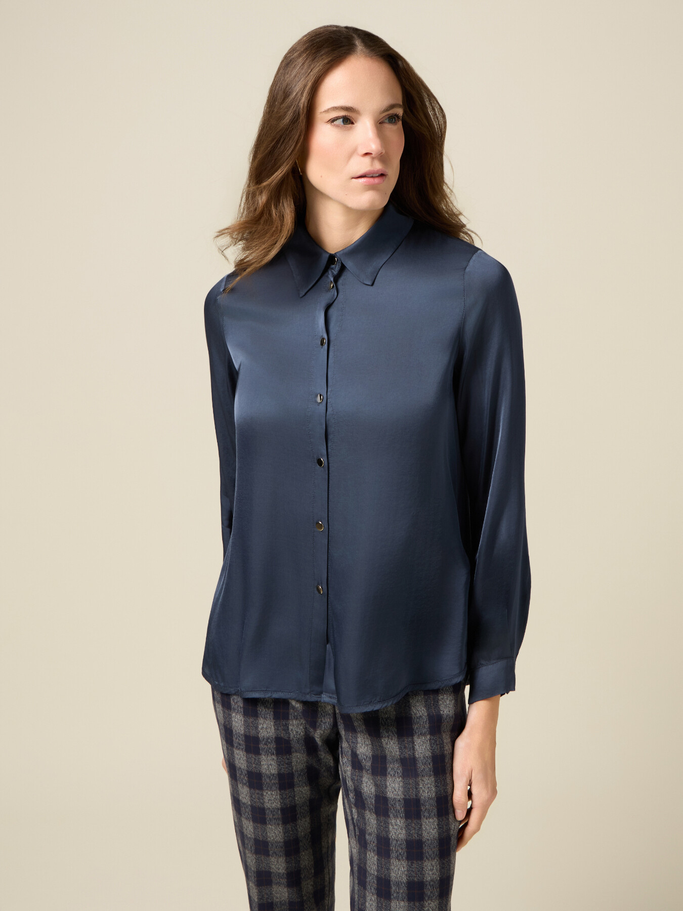 Viscose satin shirt image number 0