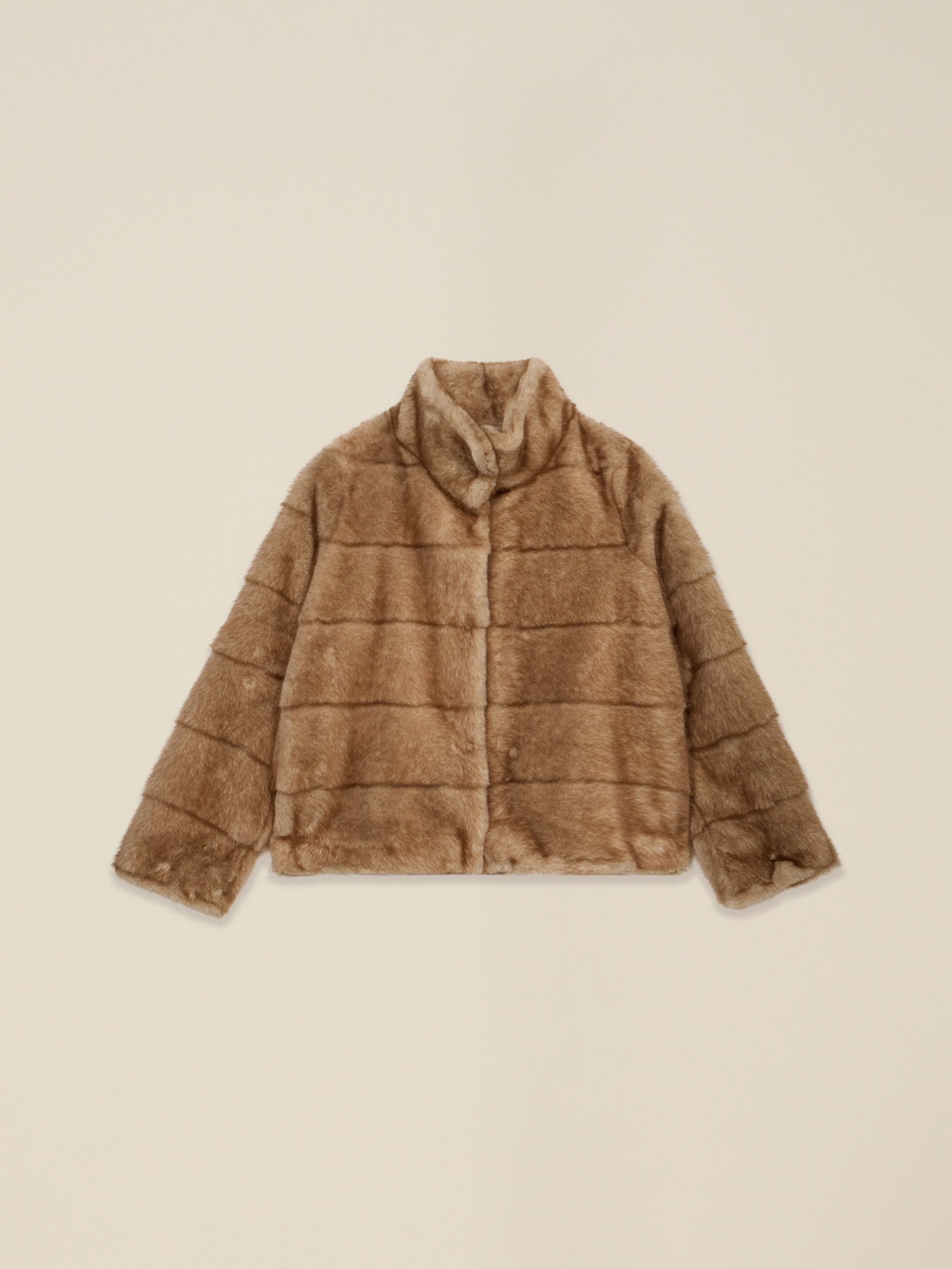 Giubbotto corto effetto peluche image number 4