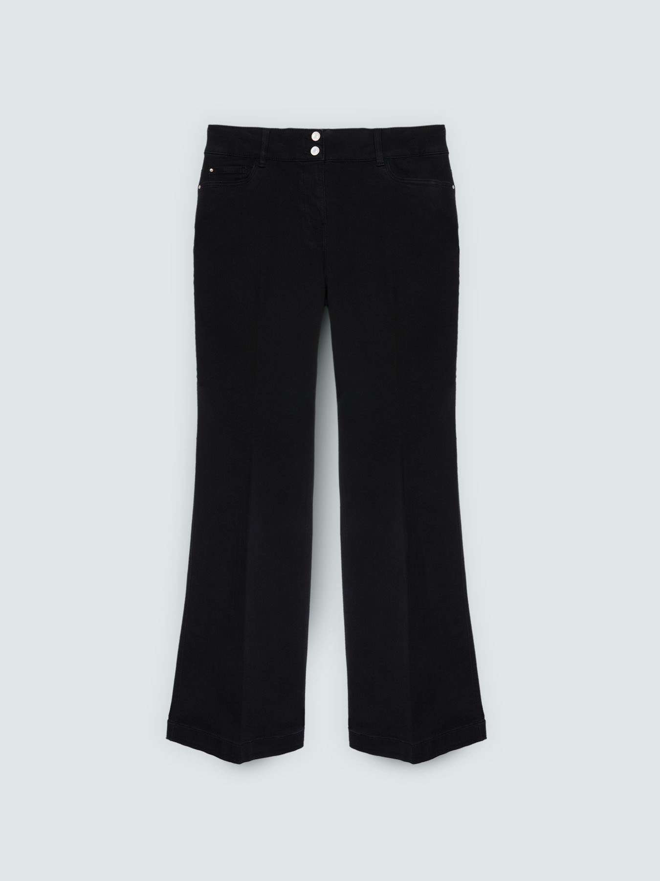 Jeans Flare Waschung schwarz image number 4