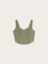 Top bustier din amestec de in lyocell image number 4