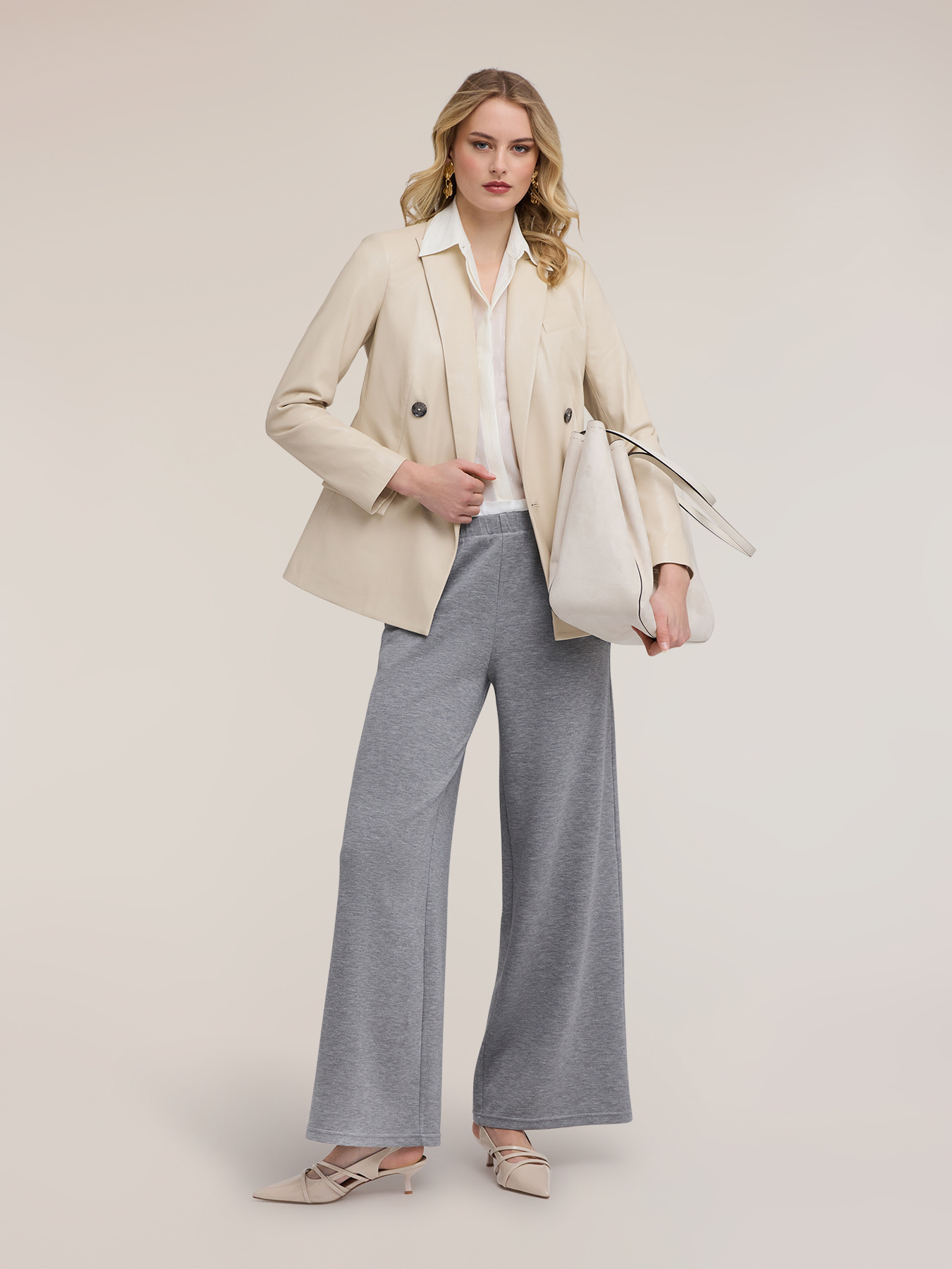 Double-breasted blazer jacket with lapels image number 3