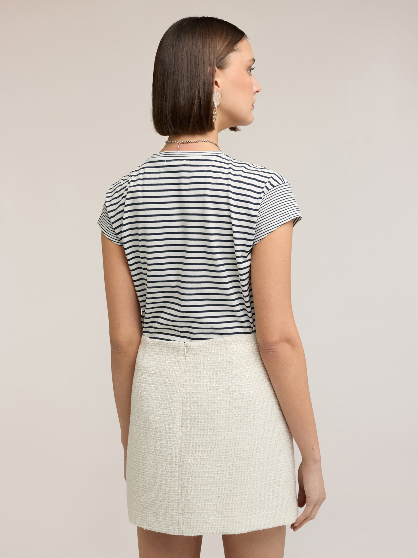 Striped cotton jersey T-shirt image number 1