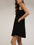 Regular dress with cut-out in crepe image number 3