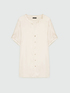 Short-sleeved satin shirt image number 4
