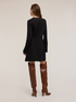 Slim-fit dress in milano stitch with chains image number 1