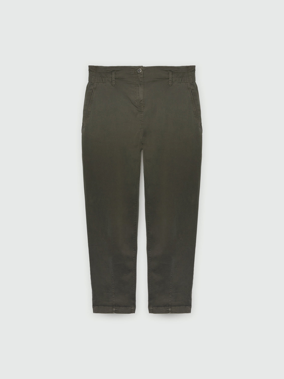 Cotton balloon trousers