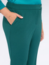 Kick flare pants in stretch fabric image number 3