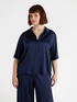 Stretch satin shirt image number 0