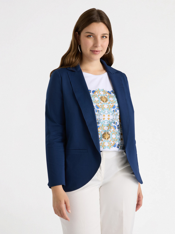 Milano knit fabric blazer