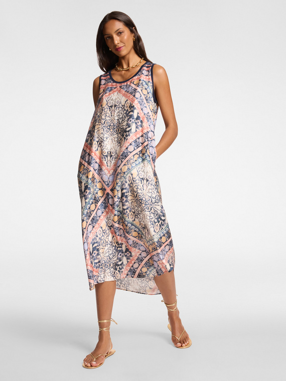 Vestido estampado étnico