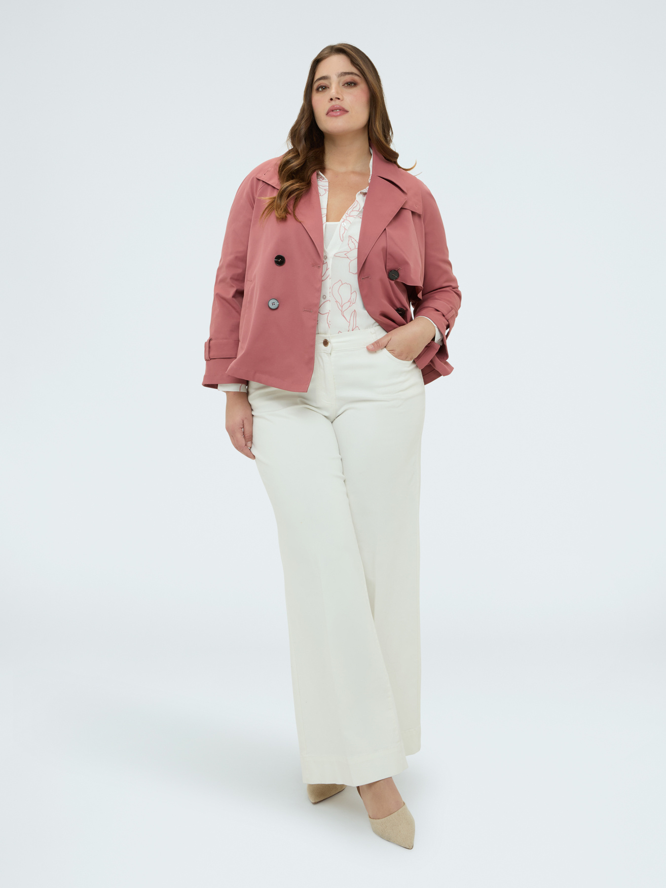 Trench-coat court crois&eacute; image number 4