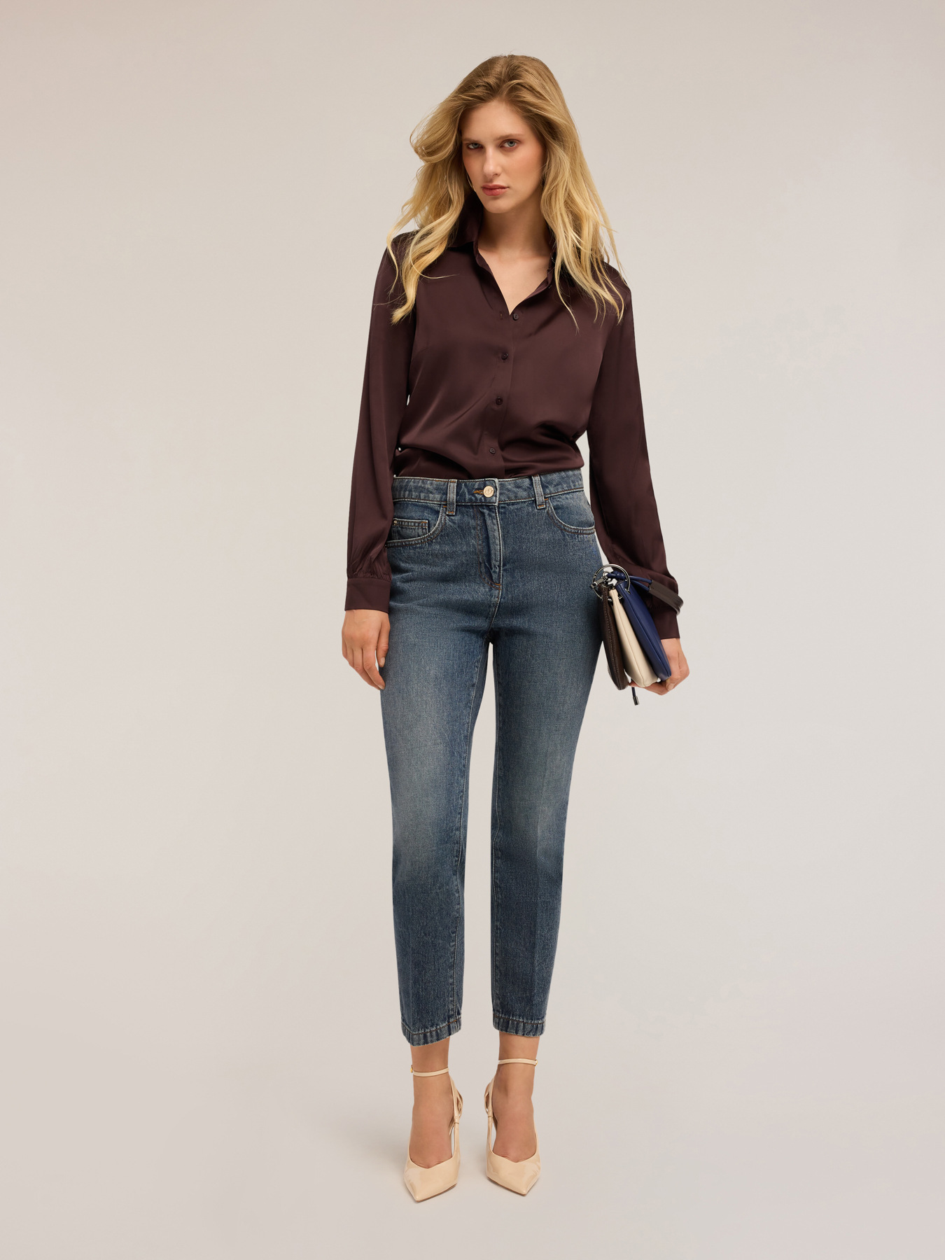 Satin shirt image number 3