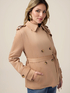 Gabardina corta efecto ante image number 2