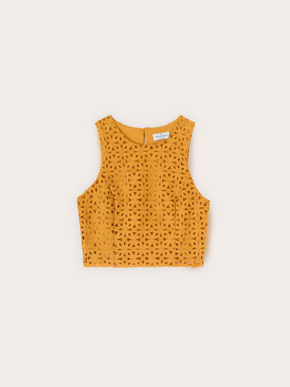 Macram&eacute; lace top