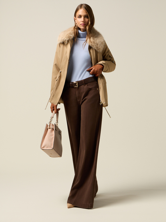 Pantaloni palazzo in tencel