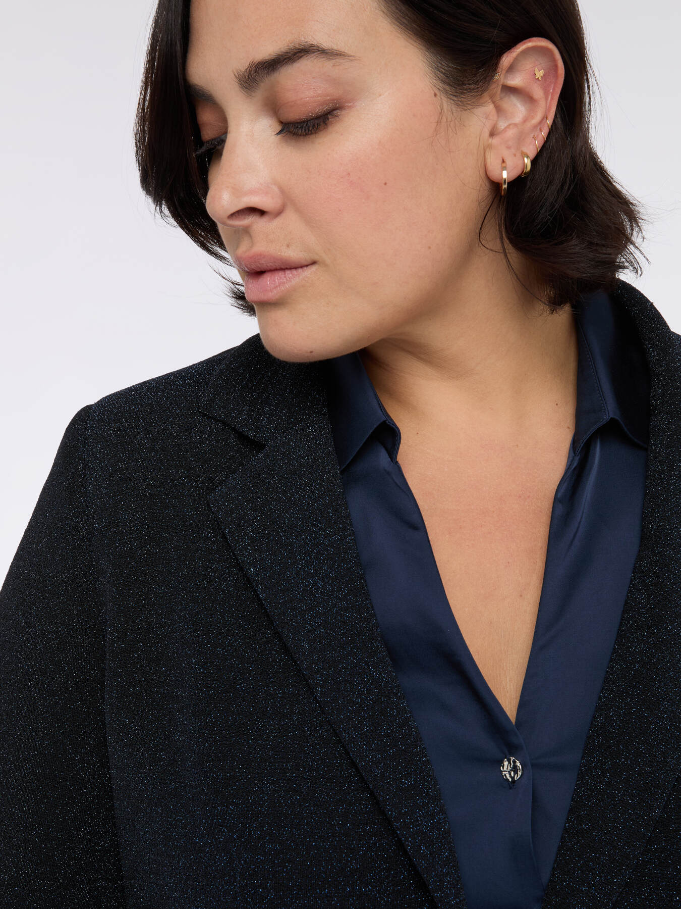 Lurex jersey blazer image number 3