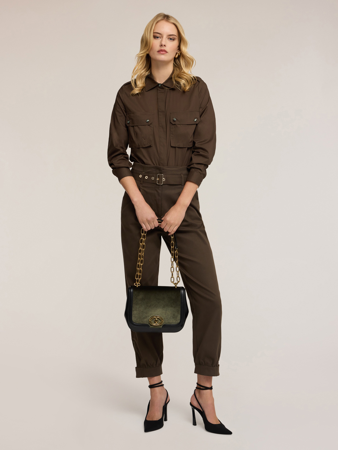 Camicia a body military image number 3